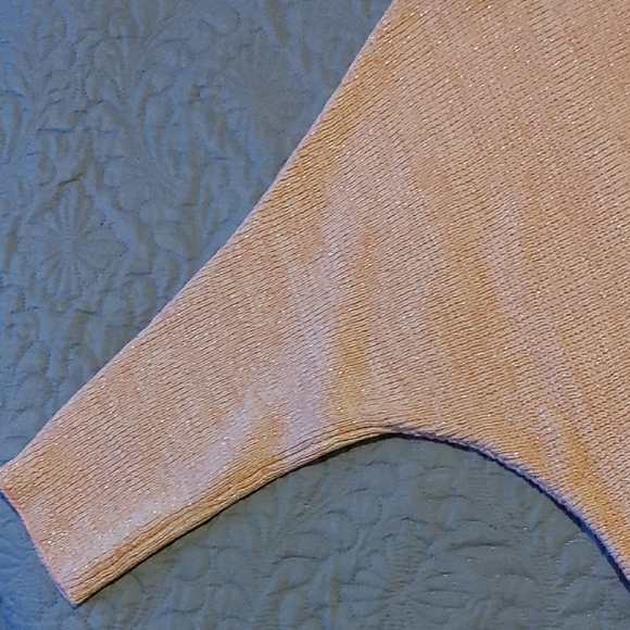 Melanie Lyne Shimmering Pink Crew Neck Sweater Sz Lg - Picture 6 of 12